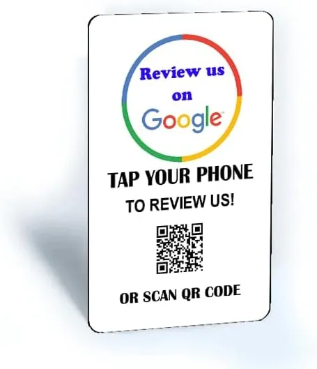 Tap and Share Contactless Sharing Smart Nfc Google Review Follow Card Sticker