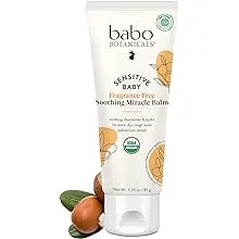 Babo Botanicals Sensitive Baby Fragrance-Free Soothing Miracle Balm - USDA Organic - All-Purpose Salve with Olive Oil & Shea Butter - For extra-dry, rough areas - EWG Verified - For Babies & Kids