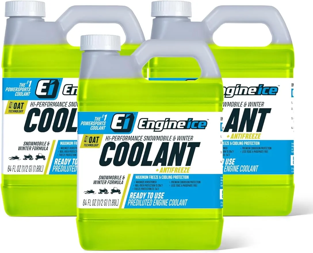 Cycle Logic Engine Ice Hi-Performance Snowmobile &amp; Winter Coolant + Antifreeze