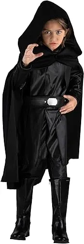 Star Wars Boy's Luke Skywalker Qualux Costume | Star Wars Boy's Costumes | Kids | Mens | XS | Black | Jazwares