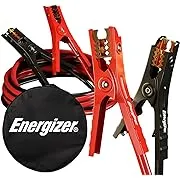 Energizer ENB616U, Jumper Booster Cables for Car Battery, 6 Gauge 16 Foot