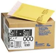 Sealed Air 10187 Jiffylite Self-Seal Mailer, Side Seam, #2, 8 1/2 x 12, Golden Brown, 25/Carton