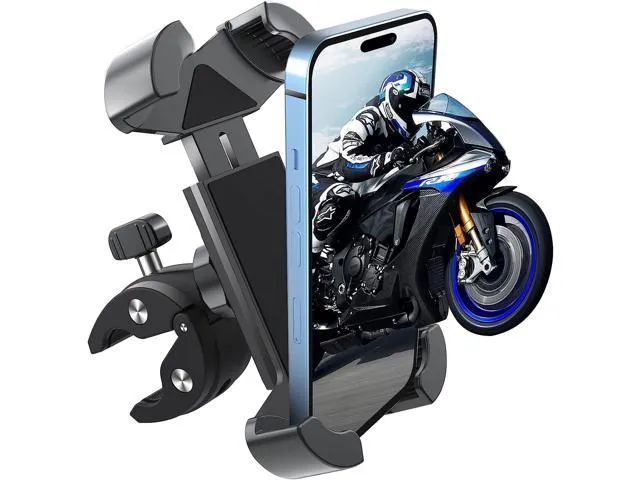 ORIbox Bike Phone Mount, Motorcycle Handlebar Mount, 360° Rotation Silicone ...