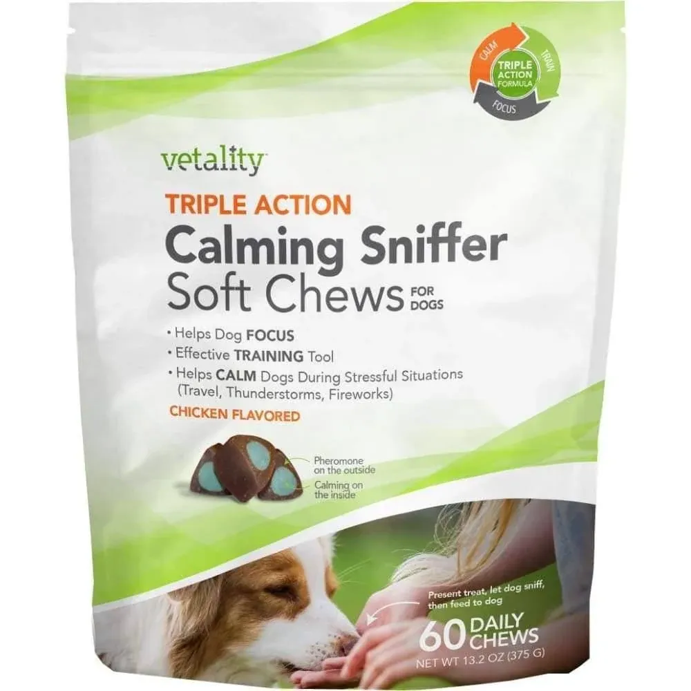 Vetality Triple Action Calming Sniffer Dog Chews