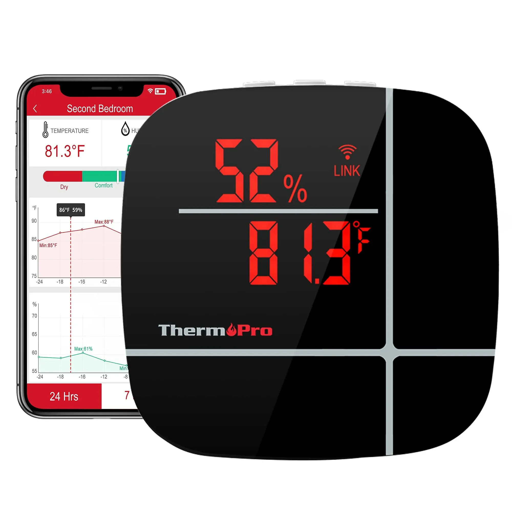 ThermoPro TP90 Smart Wireless Indoor Hygrometer