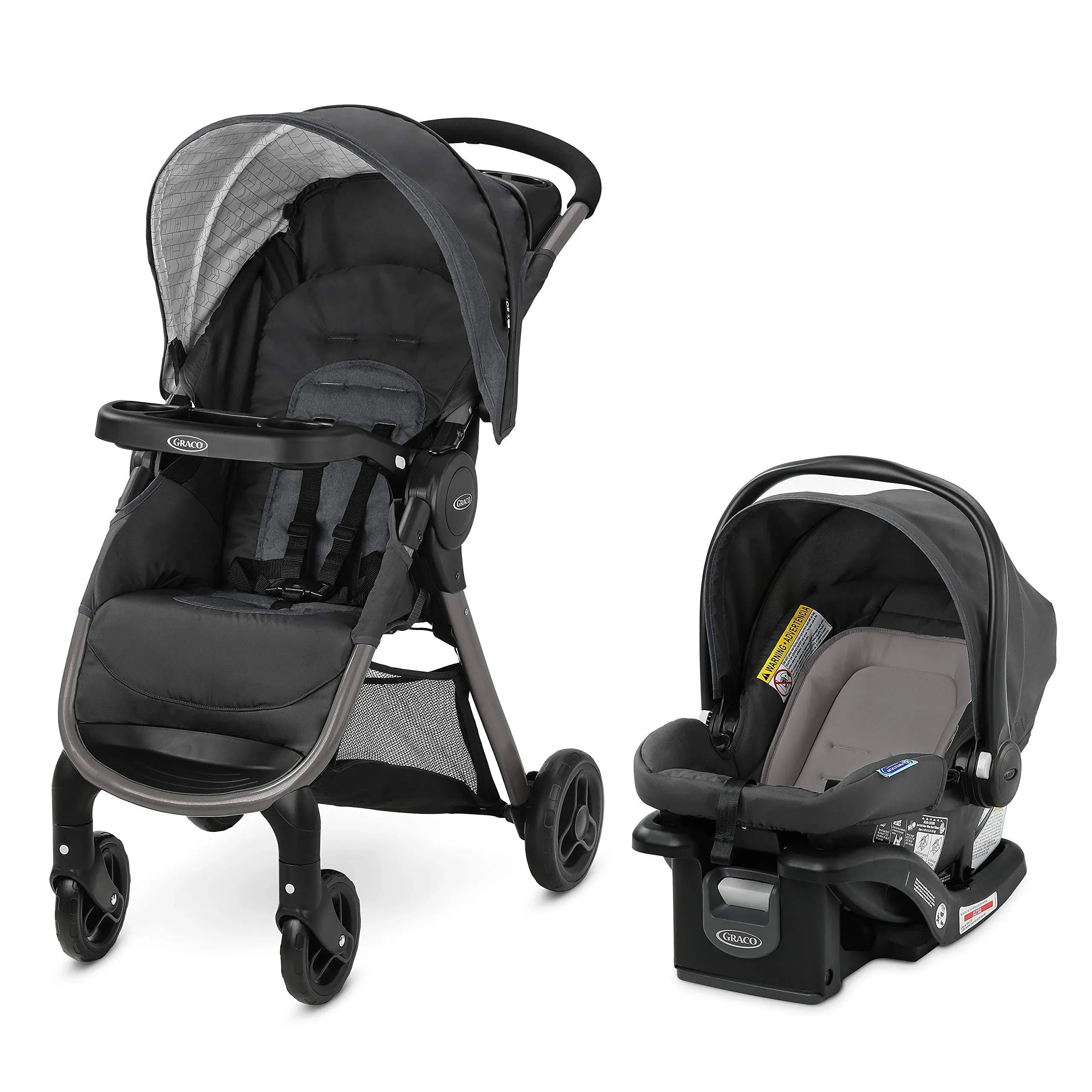 Graco FastAction SE Travel System | Includes Quick Folding Stroller and SnugRide ...