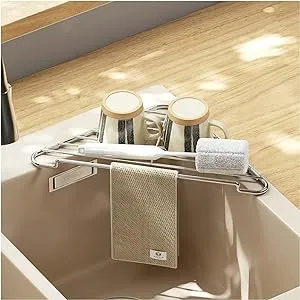 Ruosuruosu Stainless Steel Triangle Sink Dish Drying rack-premium and space ...