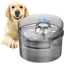 DF30 Dog Water Fountain, 2 Gallon/270Oz/8<wbr/>L Large Automatic Dog Water Bowl Dispen