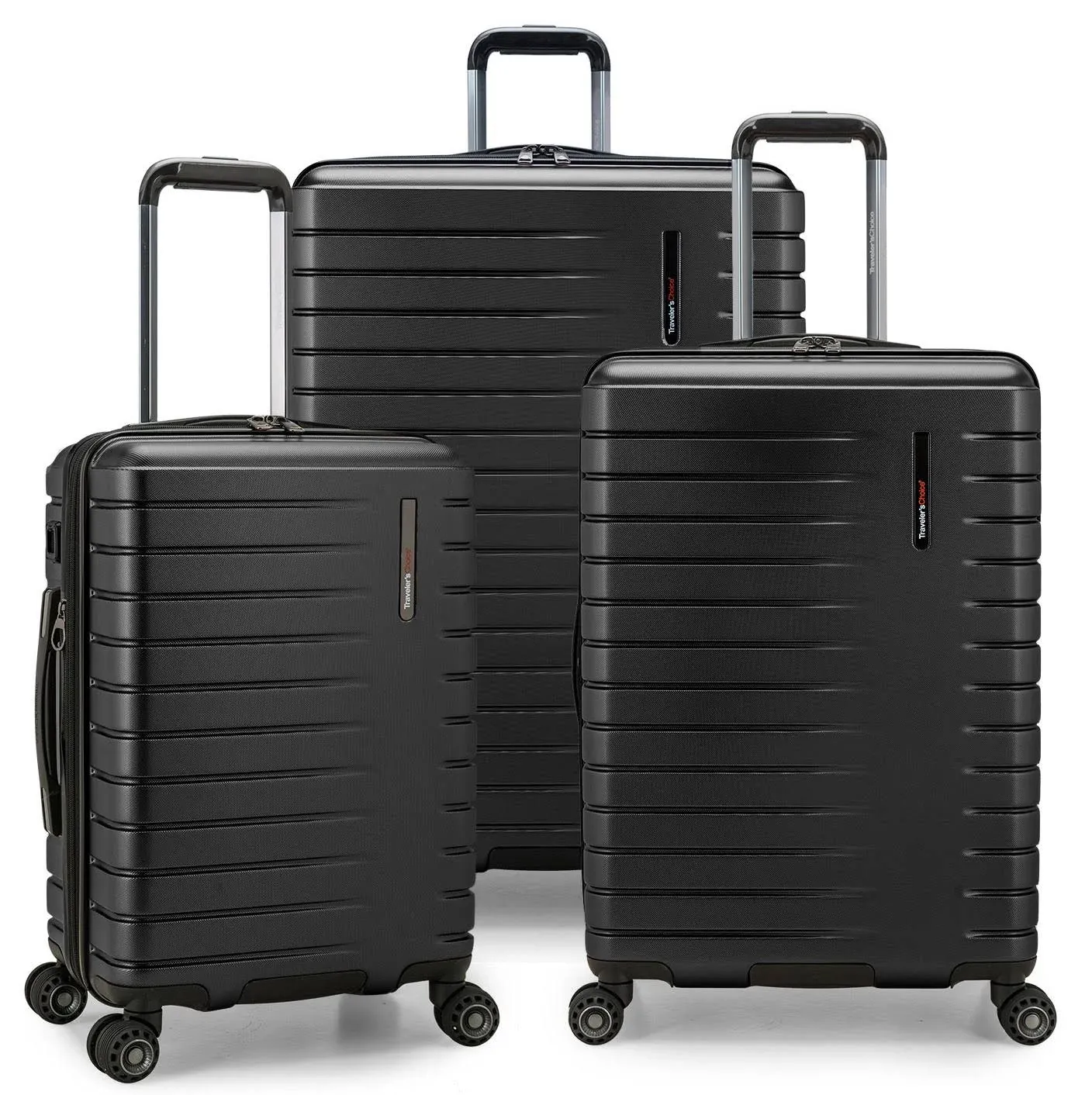 Traveler's Choice Archer Polycarbonate Hardside Spinner Luggage Set,Tie Down ...