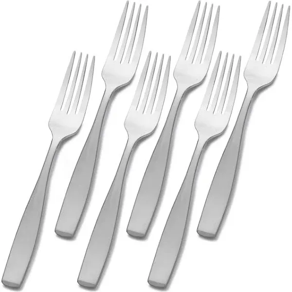 Mikasa Satin Loft Stainless Steel Dinner Fork, Set of 6