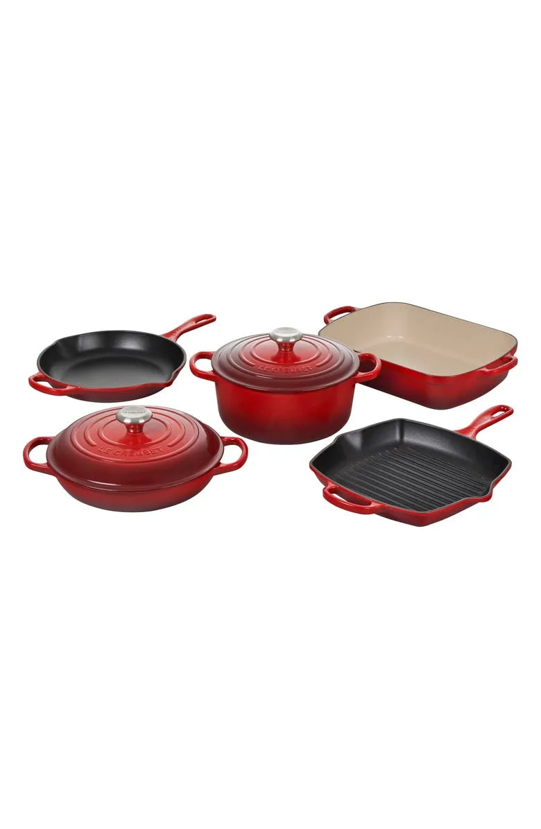 Le Creuset Signature 7-Piece Enameled Cast Iron Cookware Set