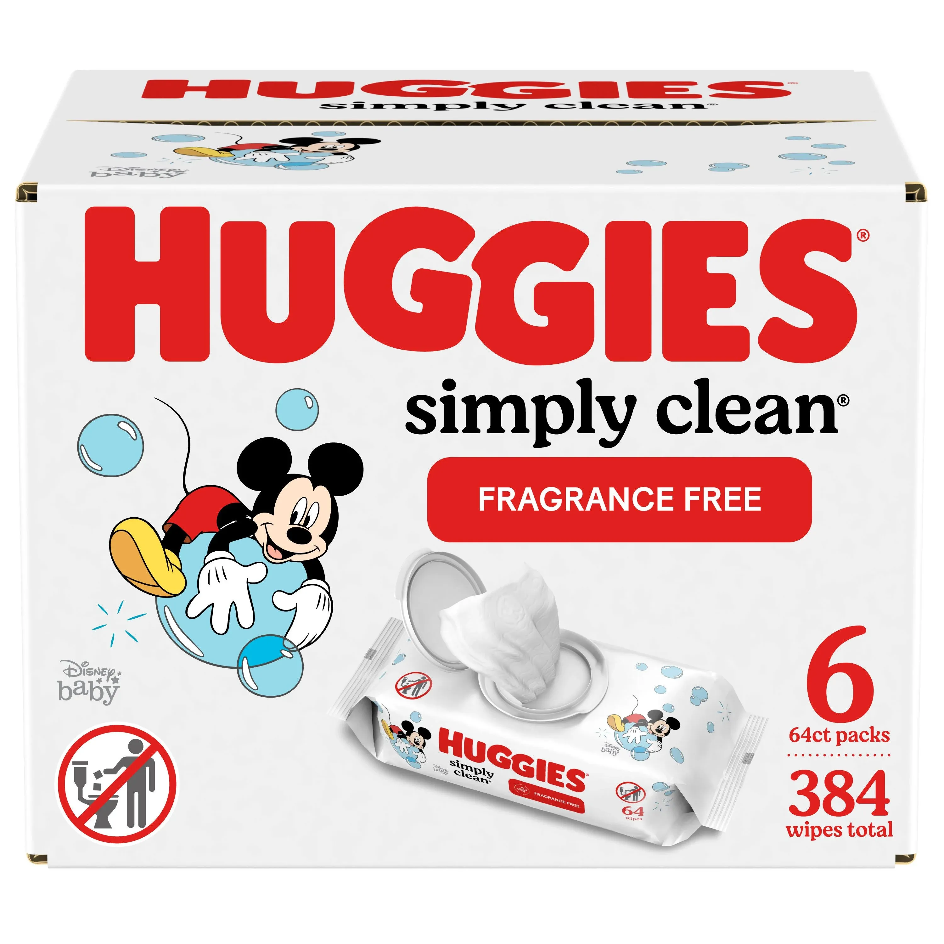 Huggies Simply Clean Baby Wipes Unscented