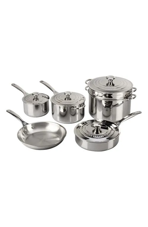 Le Creuset 10 Piece Stainless Steel Cookware Set