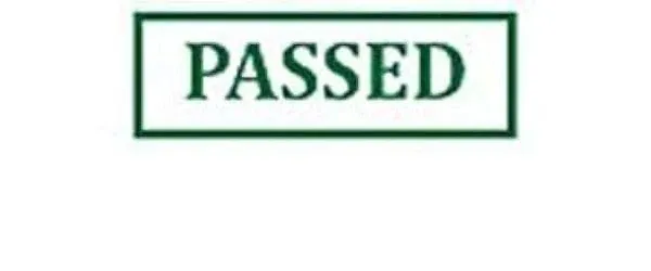 PASSED with Border - GREEN Self Inking Rubber Stock stamp - Trodat 4912