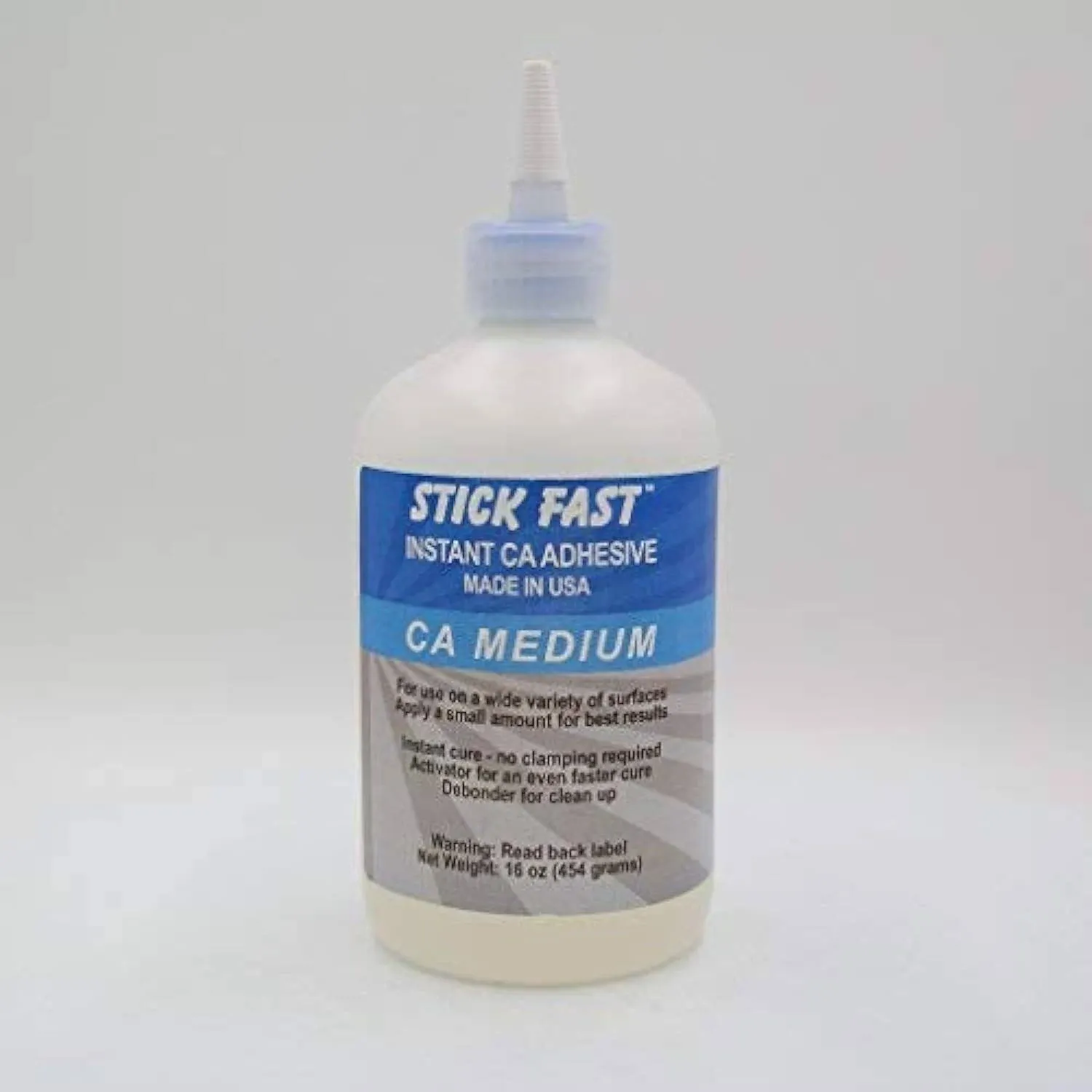 Stick Fast CA Glue - Medium (1 - 16 oz Bottle) TMI Products TBL