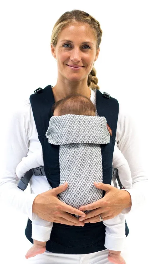 Beco Toddler Carrier with Extra Wide Seat - Toddler Carrying Backpack Style and Front-Carry - Lightweight & Breathable Child Carrier - Toddler Sling Carrier 20-60 lbs (Cool Navy)