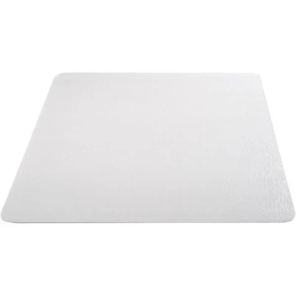 Deflecto EconoMat Rectangular Chair Mat for Hard Floor, Clear