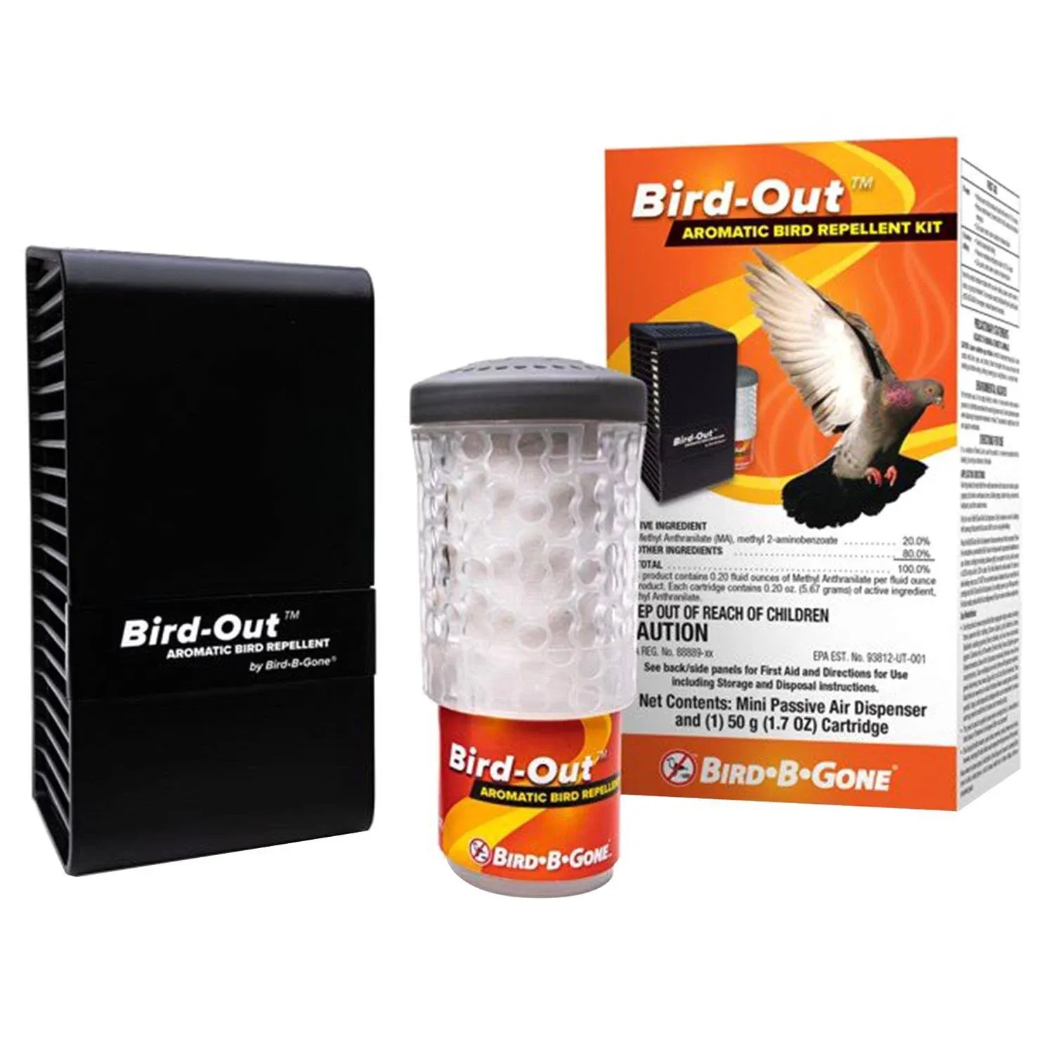  BIRDOUT Aromatic Bird Kit Repellent, Black (BIRDOUT-KIT) 