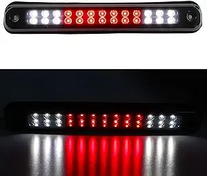 LED 3rd Brake Light Rear Tail Brake Light Cargo Lamp for 94-98 Silverado, 92-93 Blazer, 1988-2000 Chevy/GMC C/K 1500 2500 3500 (Black Housing Smoke Lens)