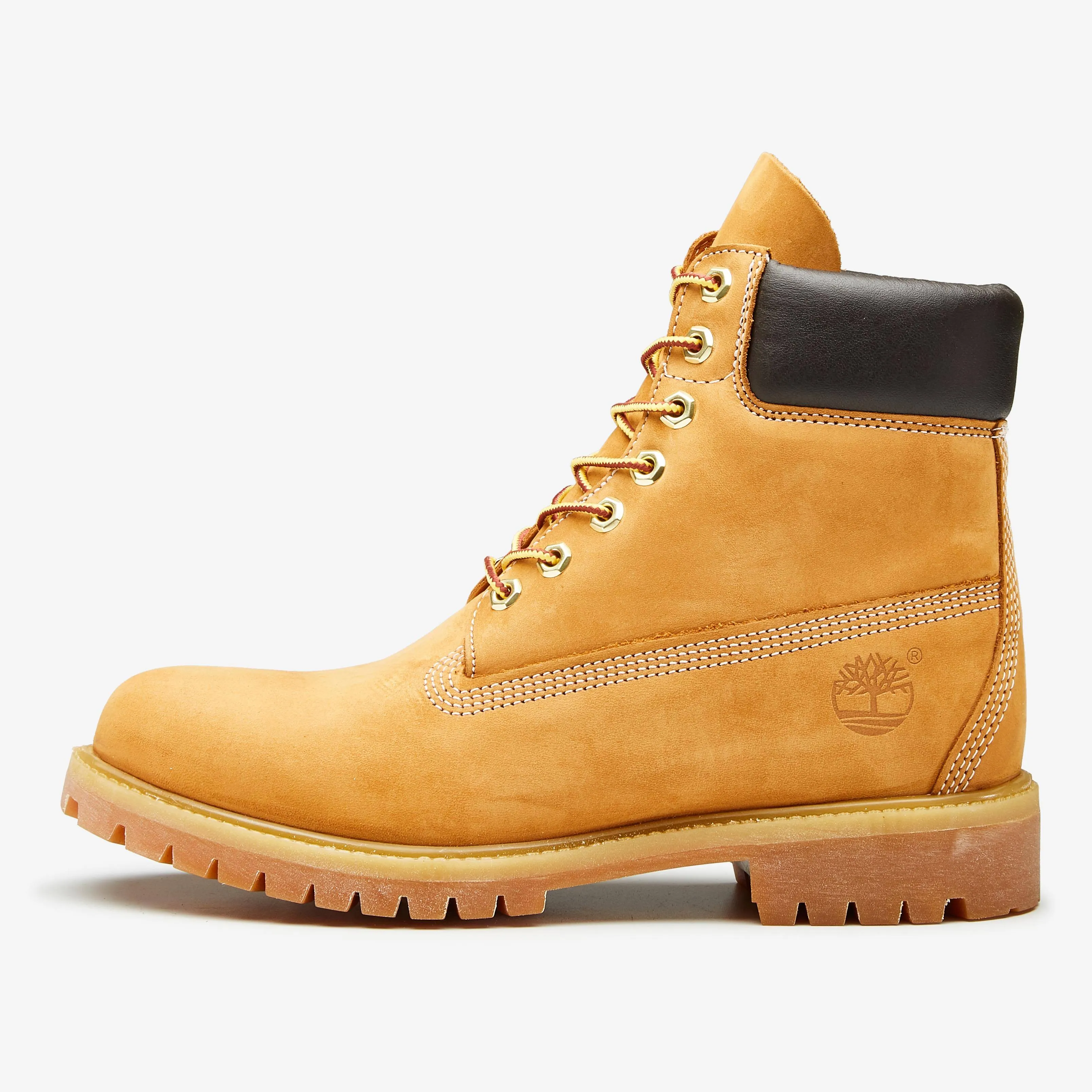 Classic Premium Wheat Nubuck Leather Boots In Black