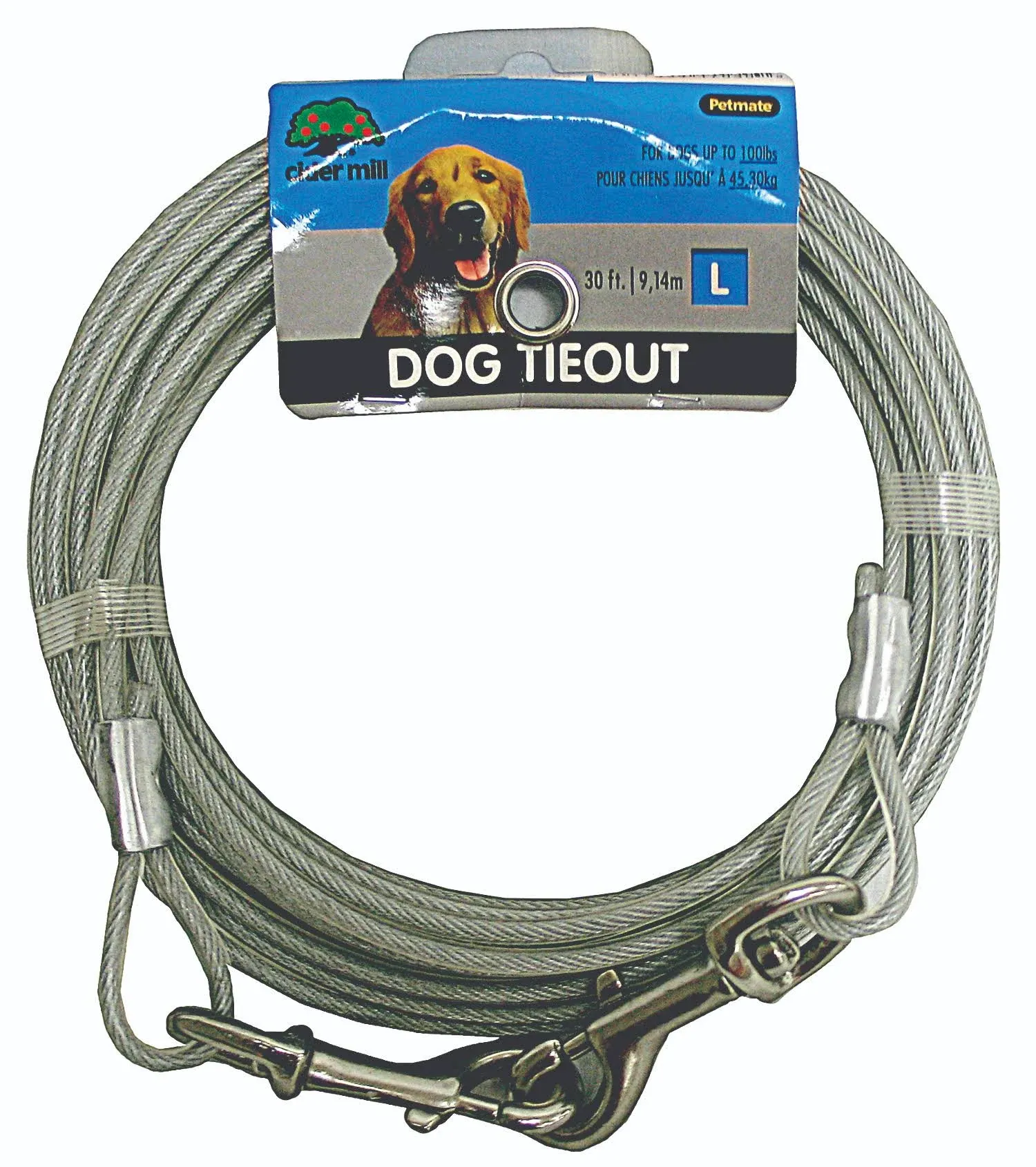 Booda Products Super Strong 30' Dog Tie Out, for Larger Dogs