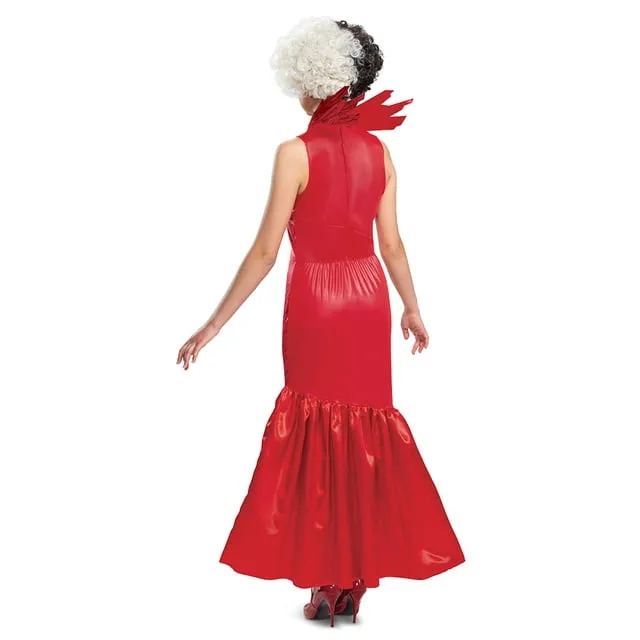 Disguise Cruella Adult Red Dress Classic Costume