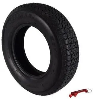 Kenda Load Star ST205/75D14 Bias DOT Trailer Tire with Bottle Opener Keychain (4 Pack)