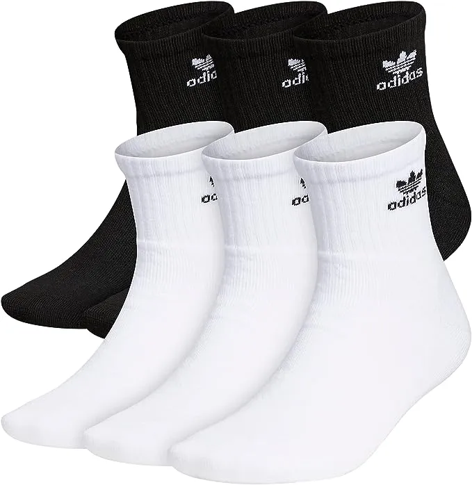 adidas Originals Trefoil Quarter Socks (6-Pair)