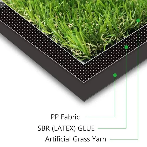 ALTRUISTIC Thick Realistic Artificial Grass Mat Customized Sizes, 5ft x 10ft Synthetic Fake Astro Turf Indoor Outdoor Garden Lawn Landscape, Faux Grass Rug with Drainage Holes