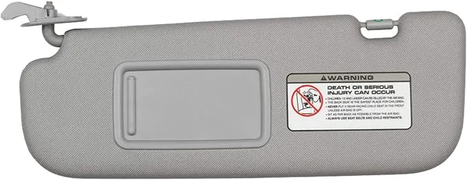 Dasbecan Gray Left Driver Side Sun Visor for Hyundai Elantra (2011-2015)