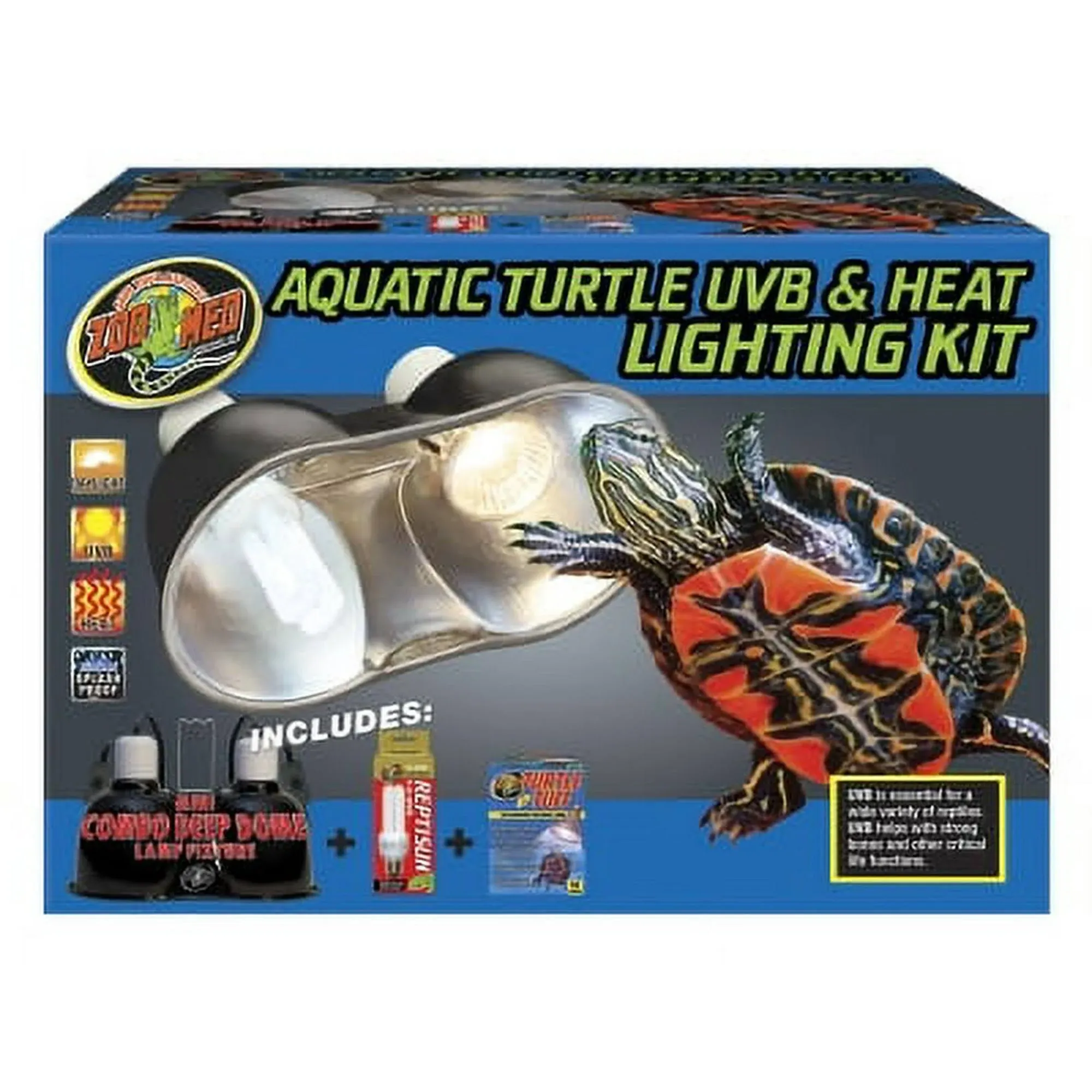 Zoo Med Aquatic Turtle UVB & Heat Lighting Kit