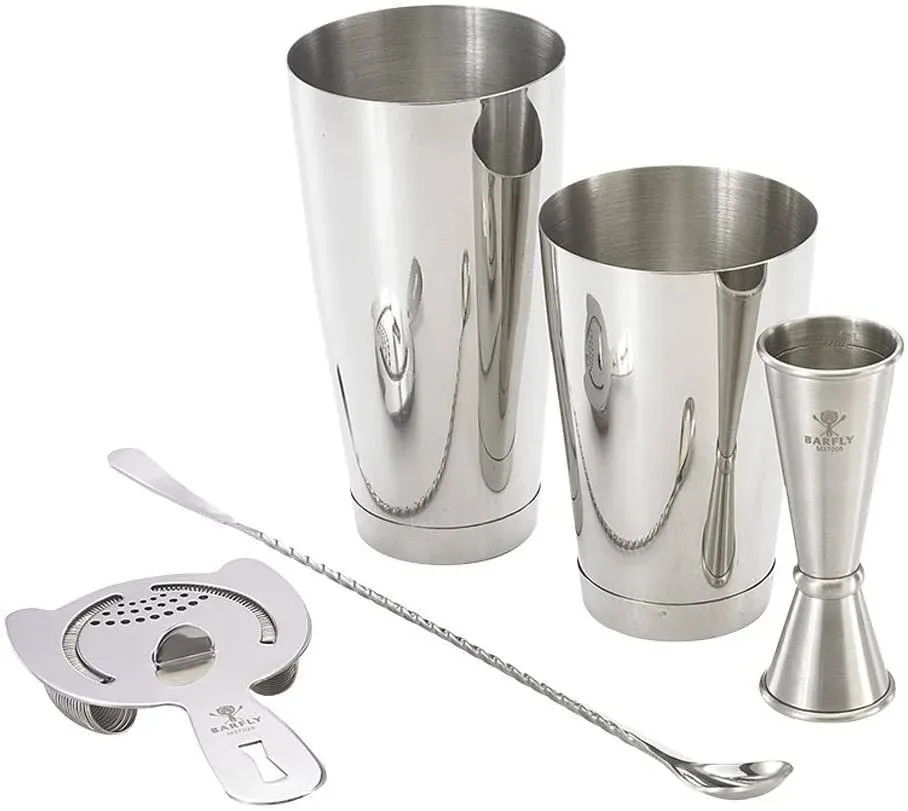 Barfly&#xAE; M37101 Basic 5-Piece Stainless Steel Cocktail Kit