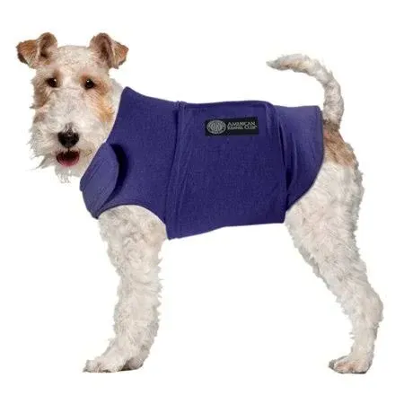 American Kennel Club Anti Anxiety and Stress Relief Calming Coat for Dogs, Extra Small, Blue