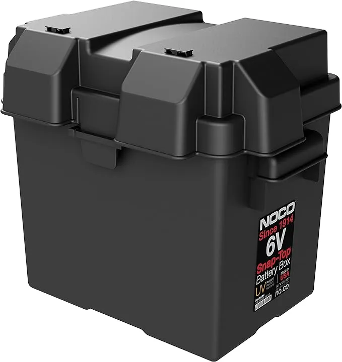 HM306BK Noco Battery Box Fits 6 Volt Group Batteries