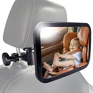 Kinsei Baby Car Mirror Safety Car Seat Mirror for Rear Facing Infant with Wide ...