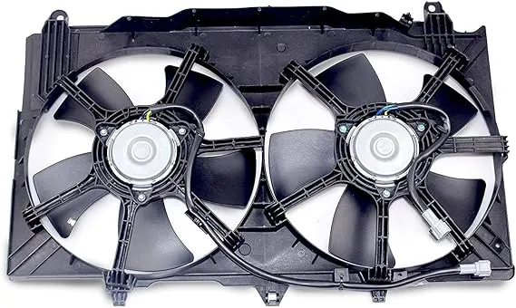 Boxi Dual Radiator A/C Condenser Cooling Fan Motor Assembly for Nissan 350Z 2003 ...