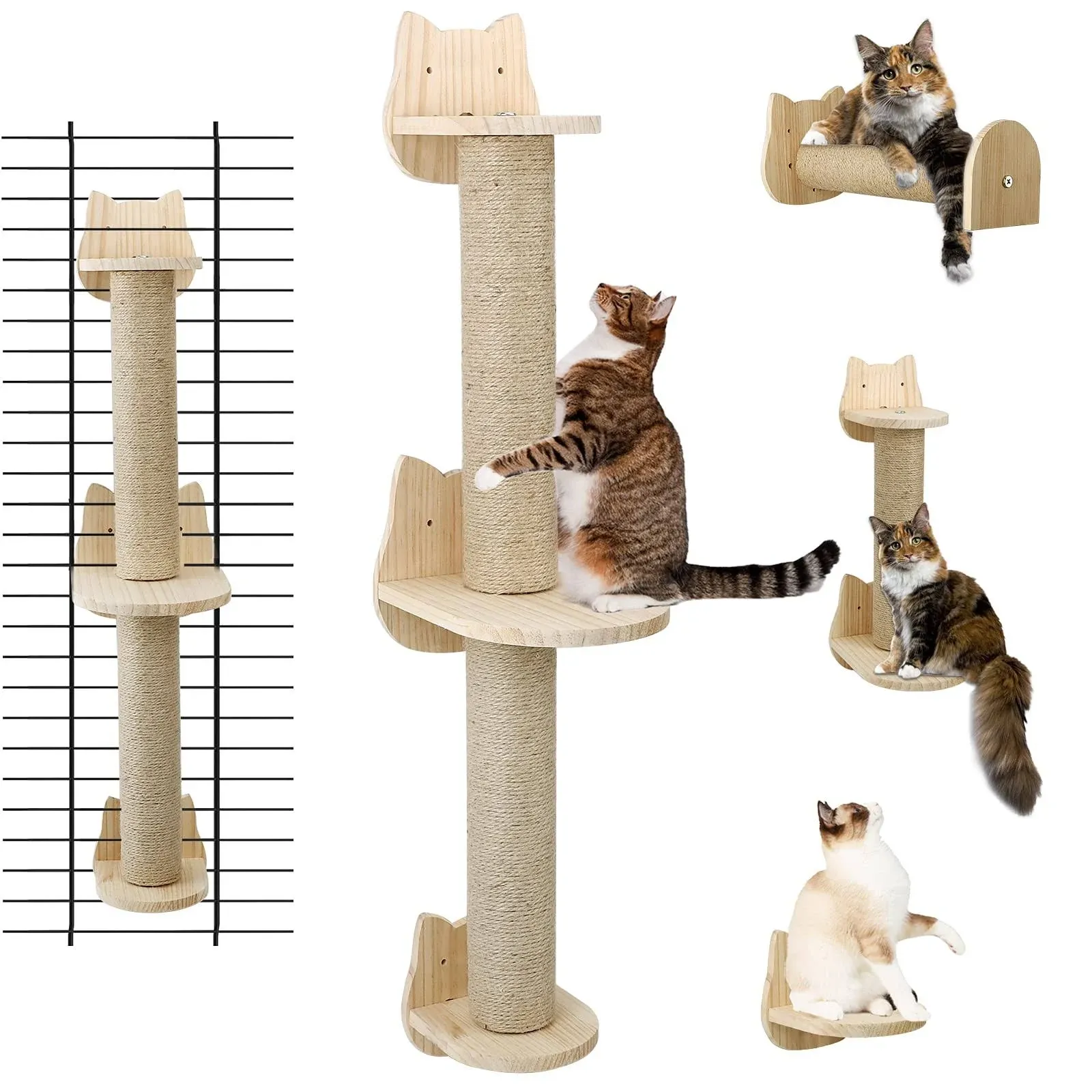 Ale Pomos Wall Mounted Cat Scratching Post