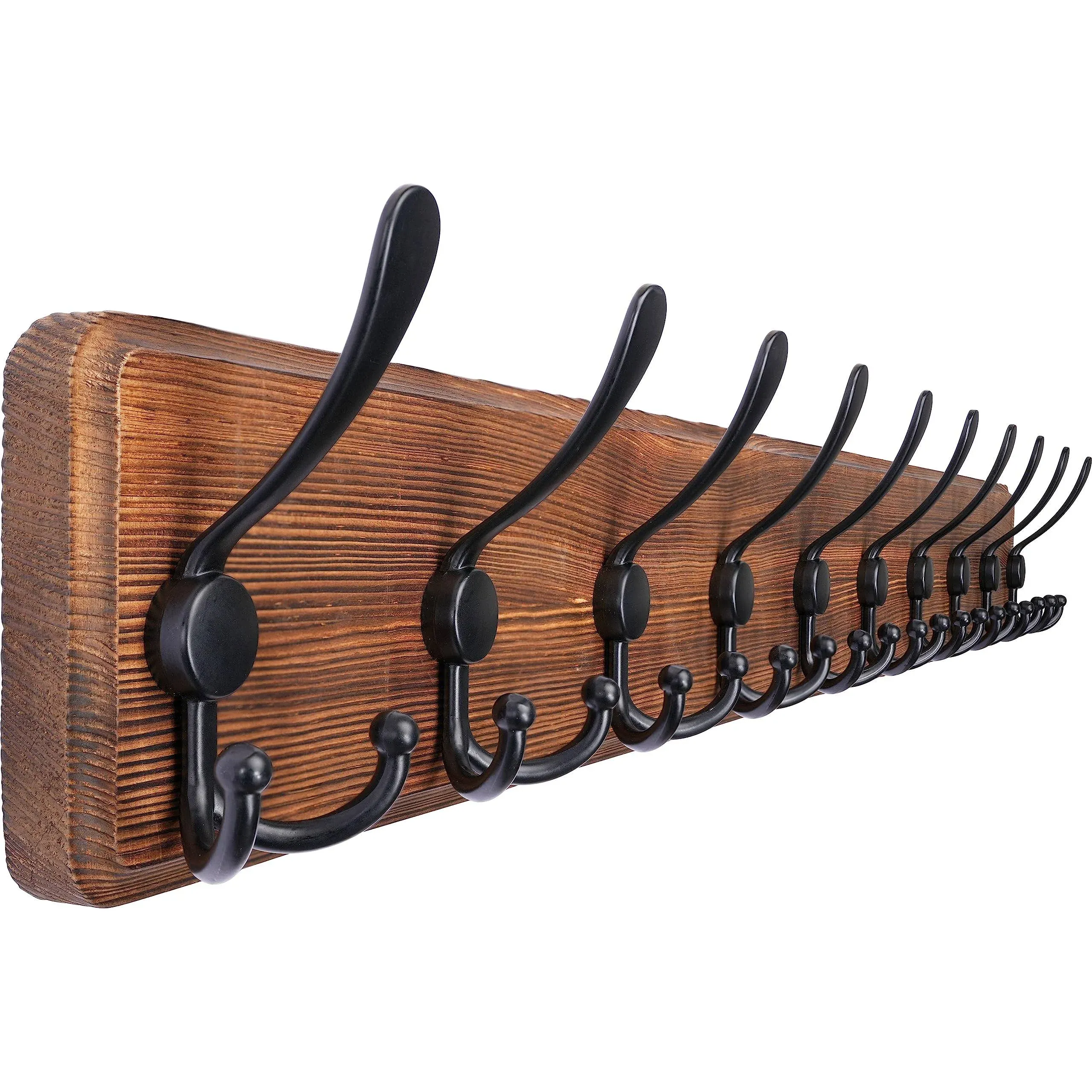 SKOLOO Rustic Wall Mounted Coat Rack Wall Coat Rack Hooks