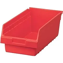 Akro-Mils ShelfMax 30084 Red 23-5/8&#034; x 8-3/8&#034; x 6&#034;  6 pk