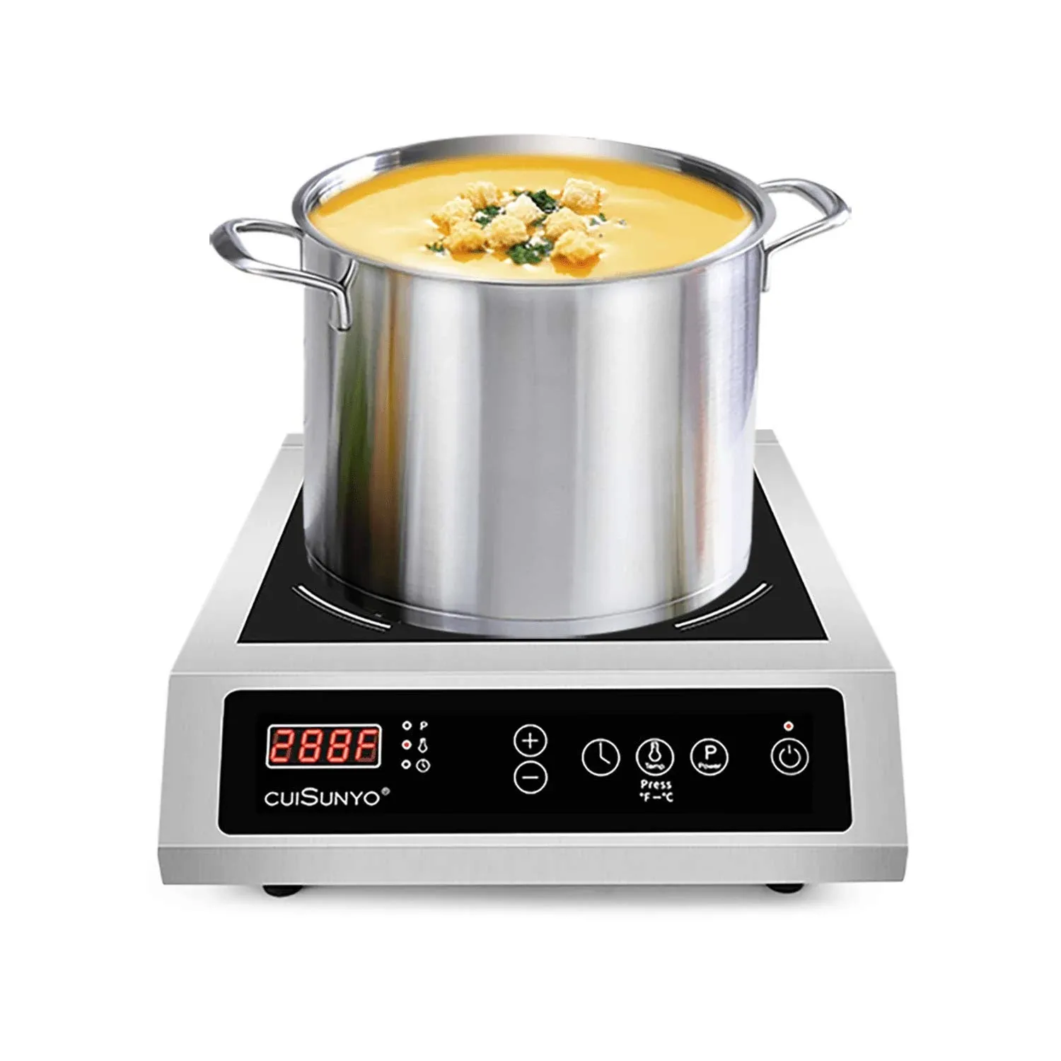 CUISUNYO 3500W 240V Induction Cooktop Commercial Electric Stove Hi Power ...