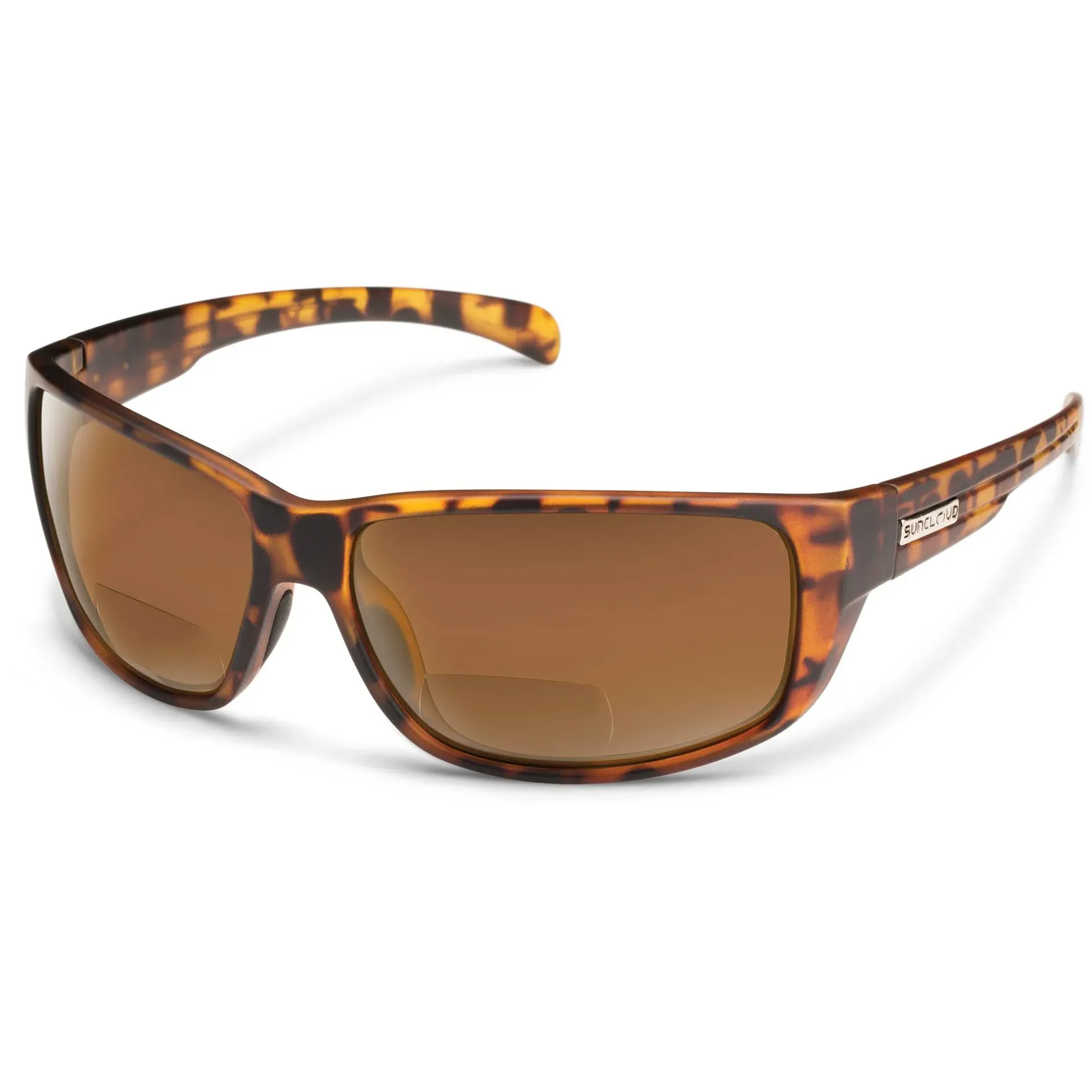 Milestone 2.00 Mens Matte Tortoise Frame Brown Polycarbonate Polarized Lens Wrap Sunglasses - S-MIPPBRTT200