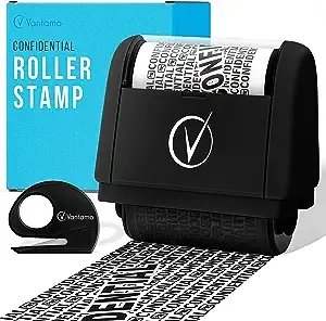 Vantamo Wide Confidential Roller Stamp