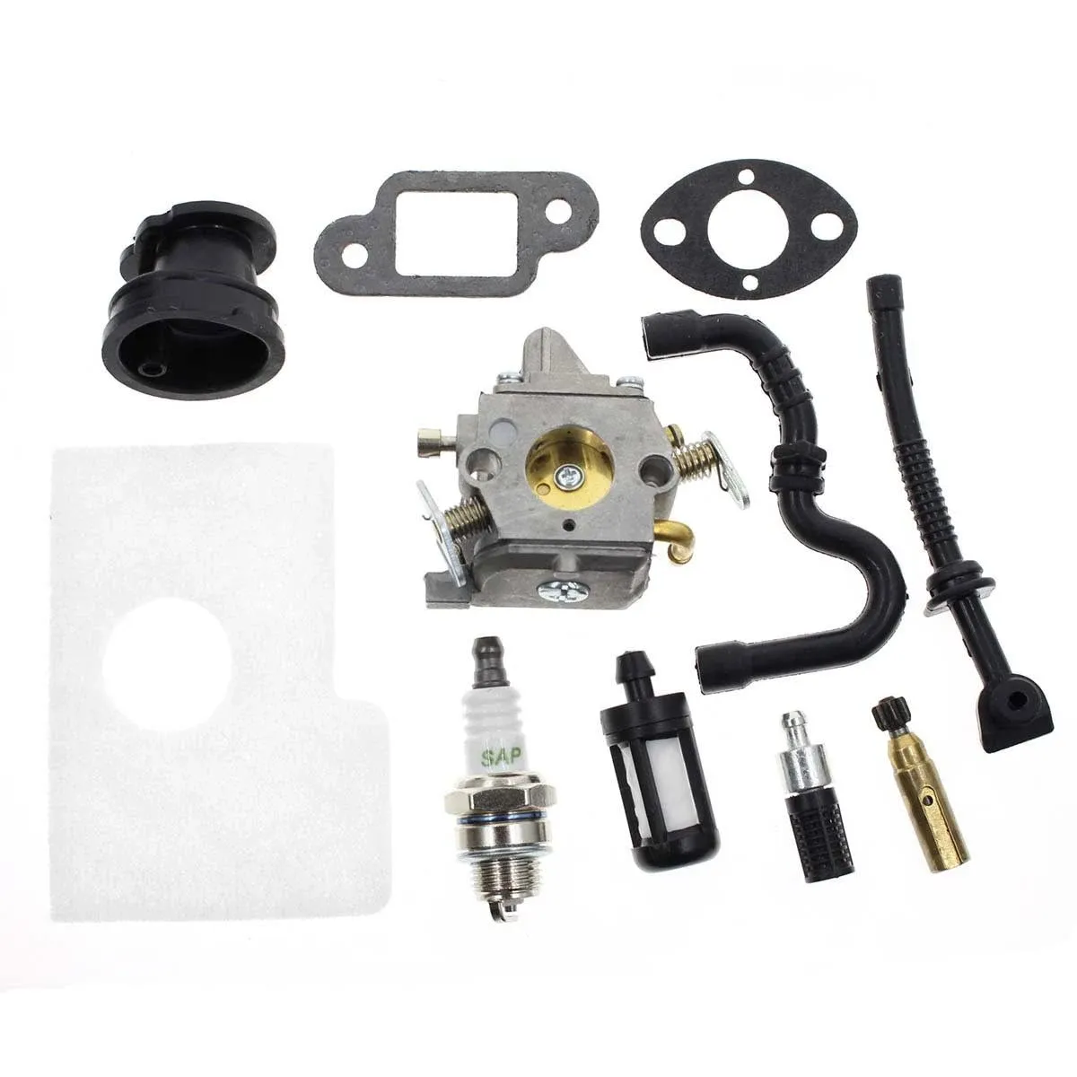 Carbhub MS170 Carburetor for Stihl MS170 MS180 017 018 Chainsaw with Air Filter Fuel Oil Line Spark Plug, Replaces C1Q-S57 C1Q-S57A C1Q-S57B 1130 120 0603, Stihl MS170 Carburetor