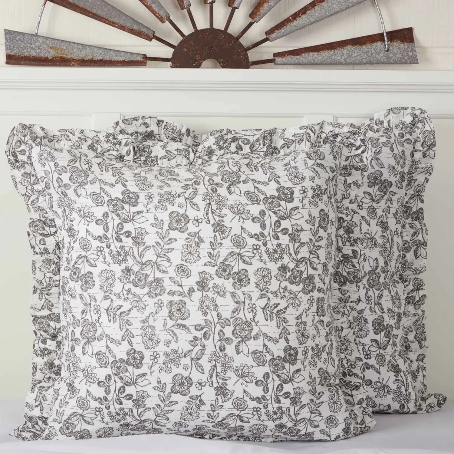 Piper Classics Gray Gables Fabric Euro Sham 26x26