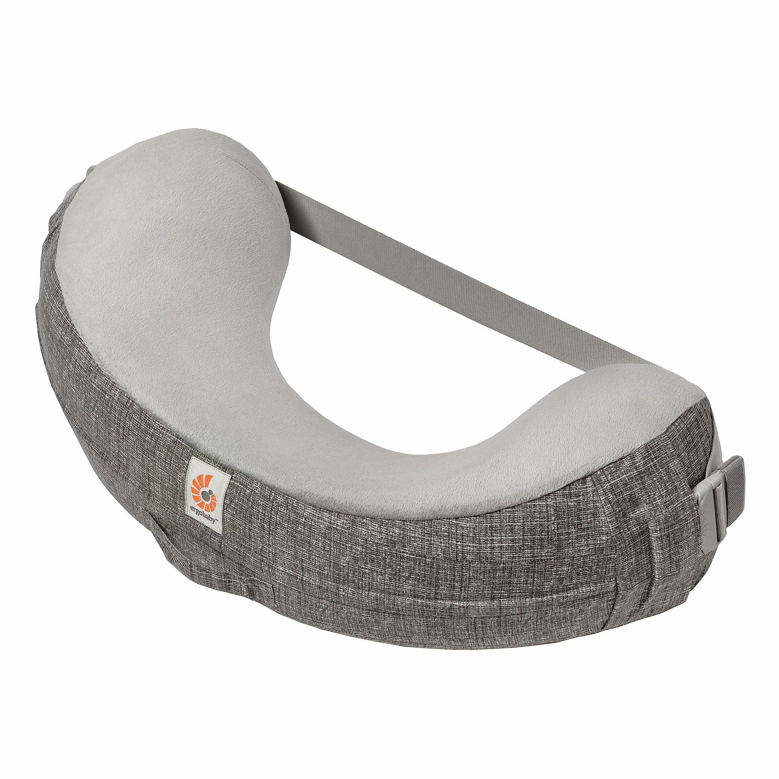 Natural Curve Nursing Pillow in Grey with Strap by Ergobaby