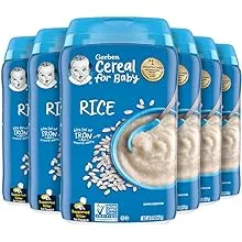 Gerber Single-Grain Rice Baby Cereal, 8 Oz (Pack of 6)