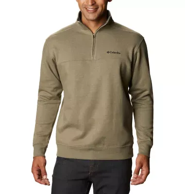 Columbia Hart Mountain II Half-Zip Sweatshirt - Men's Stone Green Heather XL