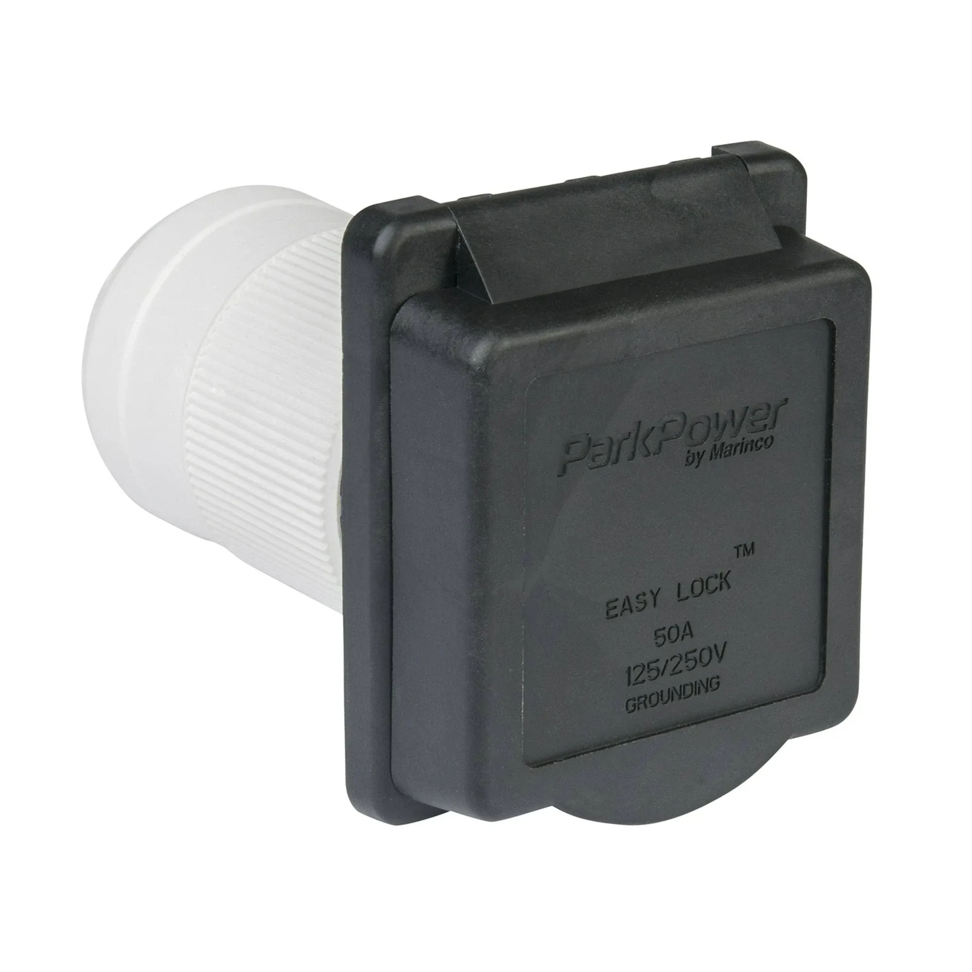 Marinco - 50ARVIB: 50A Power Inlet Black