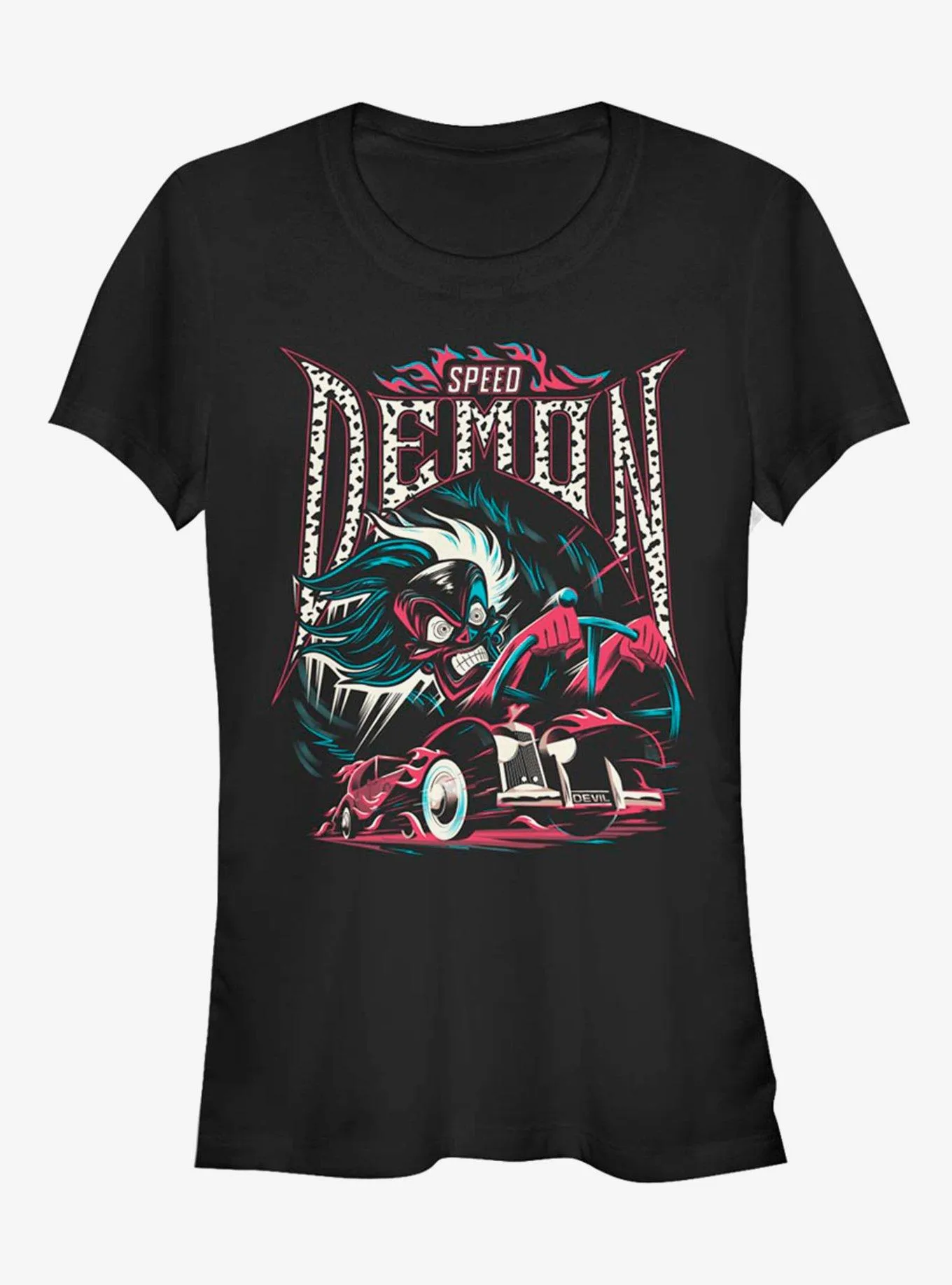 Disney Villains Cruella De Vil 1961 Speed Demon Tour Band T-Shirt