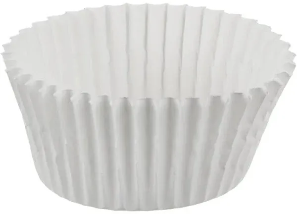 1000 Count No.4 Glassine Paper Candy Cups White